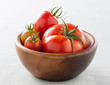 Bowl with different tomatoes