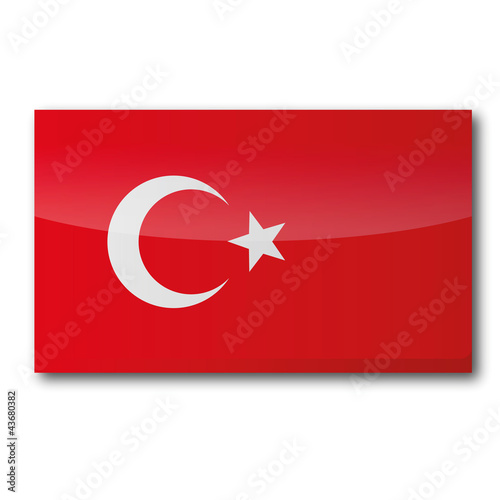 Flagge Türkei von ufotopixl10, lizenzfreier Vektor #43680382 auf
