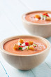 Delicious bowl of gazpacho