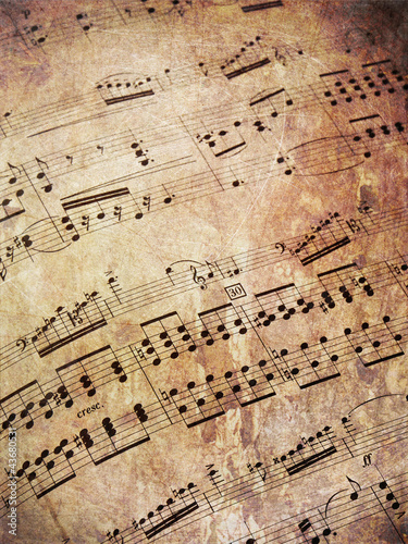 Photo: Musical scores grungy Musical scores grungy