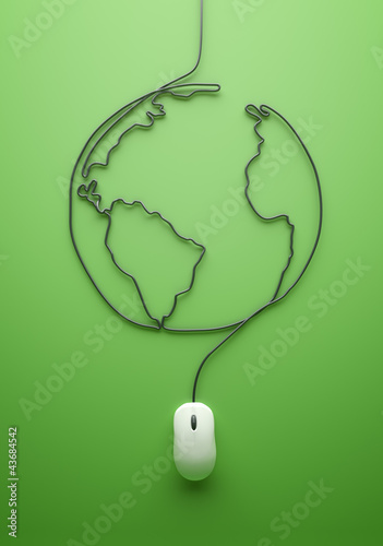 Illustration: Earth and mouse Earth and mouse