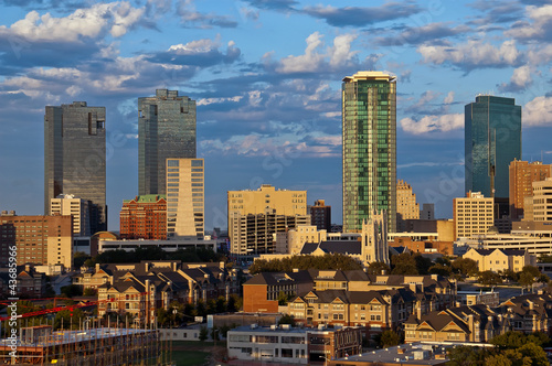 Photo: Cityscape of Fort Worth Texas in early evening light Cityscape of Fort Worth Texas in early evening light
