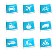 Blaue Label Verkehr