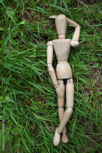 Photo: Im Gras liegen h. Im Gras liegen h.