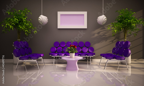 Illustration: minimal modern interior minimal modern interior
