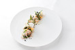 Foto: loup de mer carpaccio | jakobsmuschel | passe pierre | orange loup de mer carpaccio | jakobsmuschel | passe pierre | orange