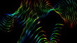 futuristic loop video animation with glowing particle object