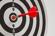 Red dart on target
