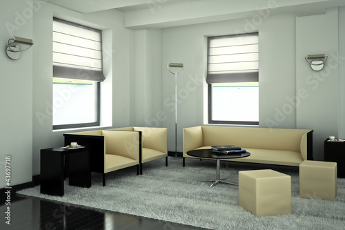 Illustration: Modern designed studio Modern designed studio