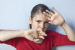 Photo: young child victim of violence young child victim of violence