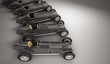 Antique black racing cars arch