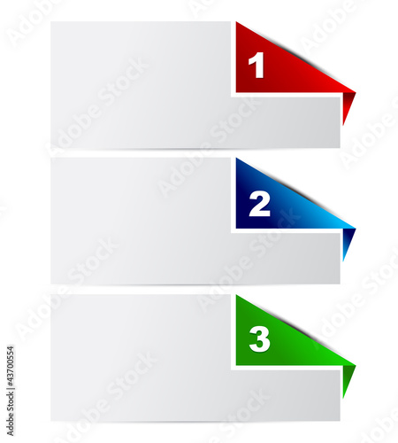 Vector: Optionen 1-3 Optionen 1-3