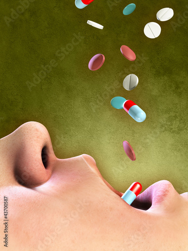Ilustração : Drug overuse Drug overuse