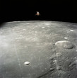 lunar The module "intrepid" over craters Ptolemaeus