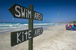 Schild Kite Strand Abschnitt