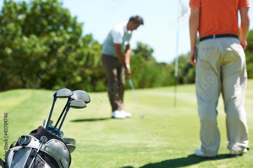 Foto: He'd be stuck without his clubs He'd be stuck without his clubs