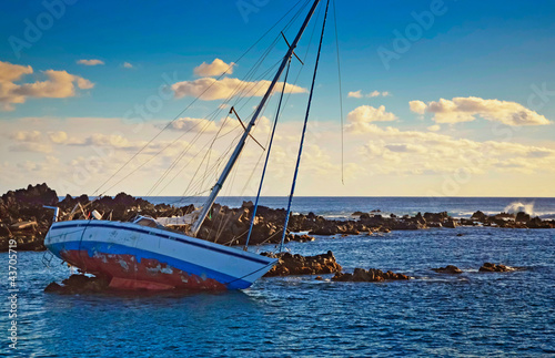 Photo: Boat on the Rocks Boat on the Rocks