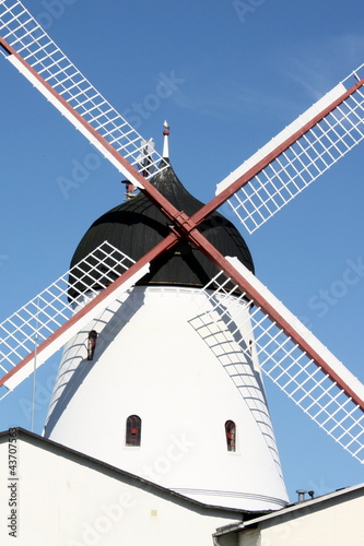Photo: Wind mill in Gudhjem on the Danish island Bornholm Wind mill in Gudhjem on the Danish island Bornholm