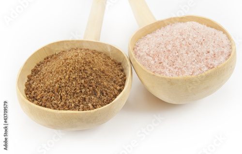 Photo: palm sugar and himalayan salt palm sugar and himalayan salt