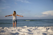 Relaxed Beach Woman