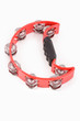 red musical tambourine