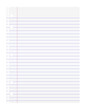 Feuille de papier isolé