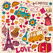 Vector set of Paris symbols