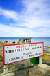 Omaha Beach World War Normandy location signboard Vierville sur