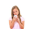Photo: Girl with mobile phone. Girl with mobile phone.