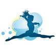 Gymnast Jumping
