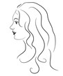Vector: Vector illustration of beauty smiled woman Vector illustration of beauty smiled woman