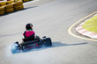 Driver on kart circuit