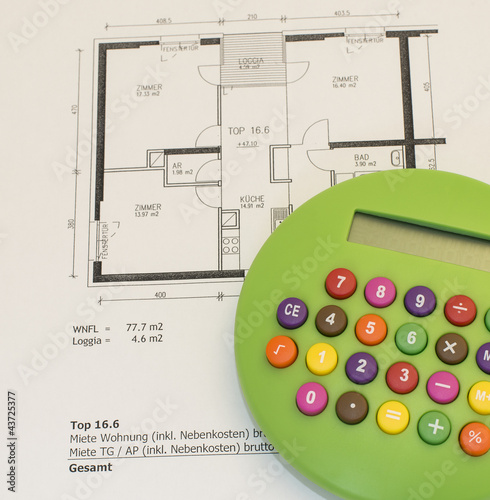 Photo: Taschenrechner Plan Wohnung Taschenrechner Plan Wohnung