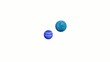 Solar system with white background