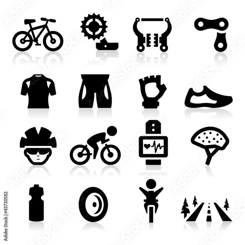 Vector: Biking icon Biking icon