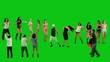 Video: A lot of people dancing on green screen A lot of people dancing on green screen