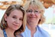 Photo: Mother and daughter on vacation at sea Mother and daughter on vacation at sea