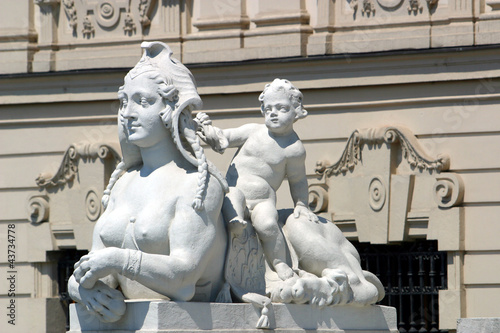 Photo: Sphinx am Schloss Belvedere Sphinx am Schloss Belvedere