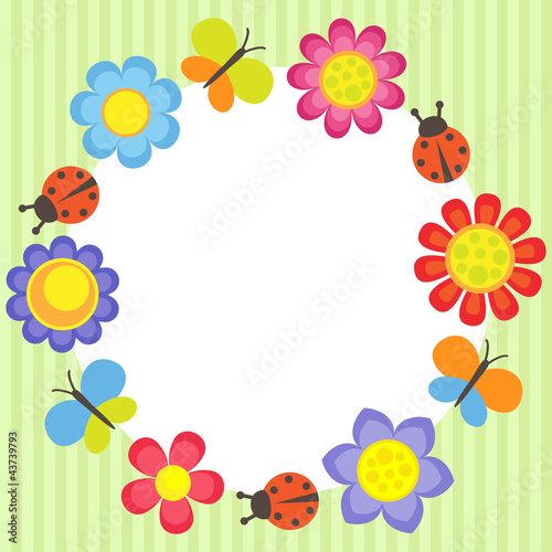 Vektor: Flower frame Flower frame