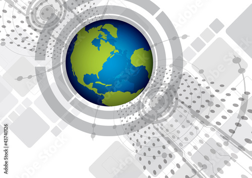 Vektor: global digital background design global digital background design