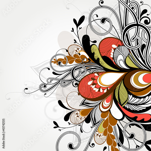 Vektor: floral backgournd floral backgournd