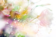 beautiful flowers made with color filters