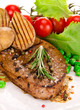 Grilled beef steak