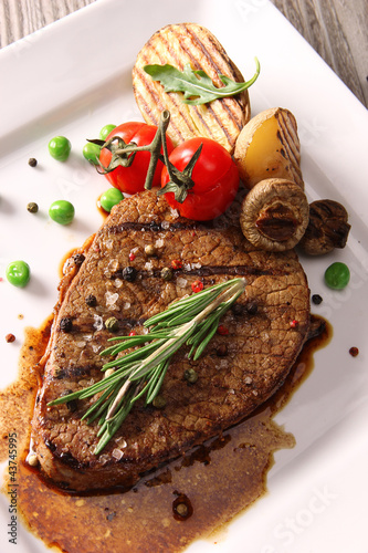 Photo: Grilled beef steak Grilled beef steak