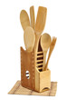 Kitchen utensils of wood