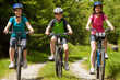Family biking