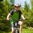 Boy biking