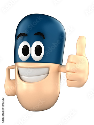 Illustration: Capsule character giving a thumbsup Capsule character giving a thumbsup