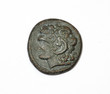 Ancient greek coin. Alexander the Great. Front