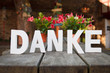 Danke mit Blumen